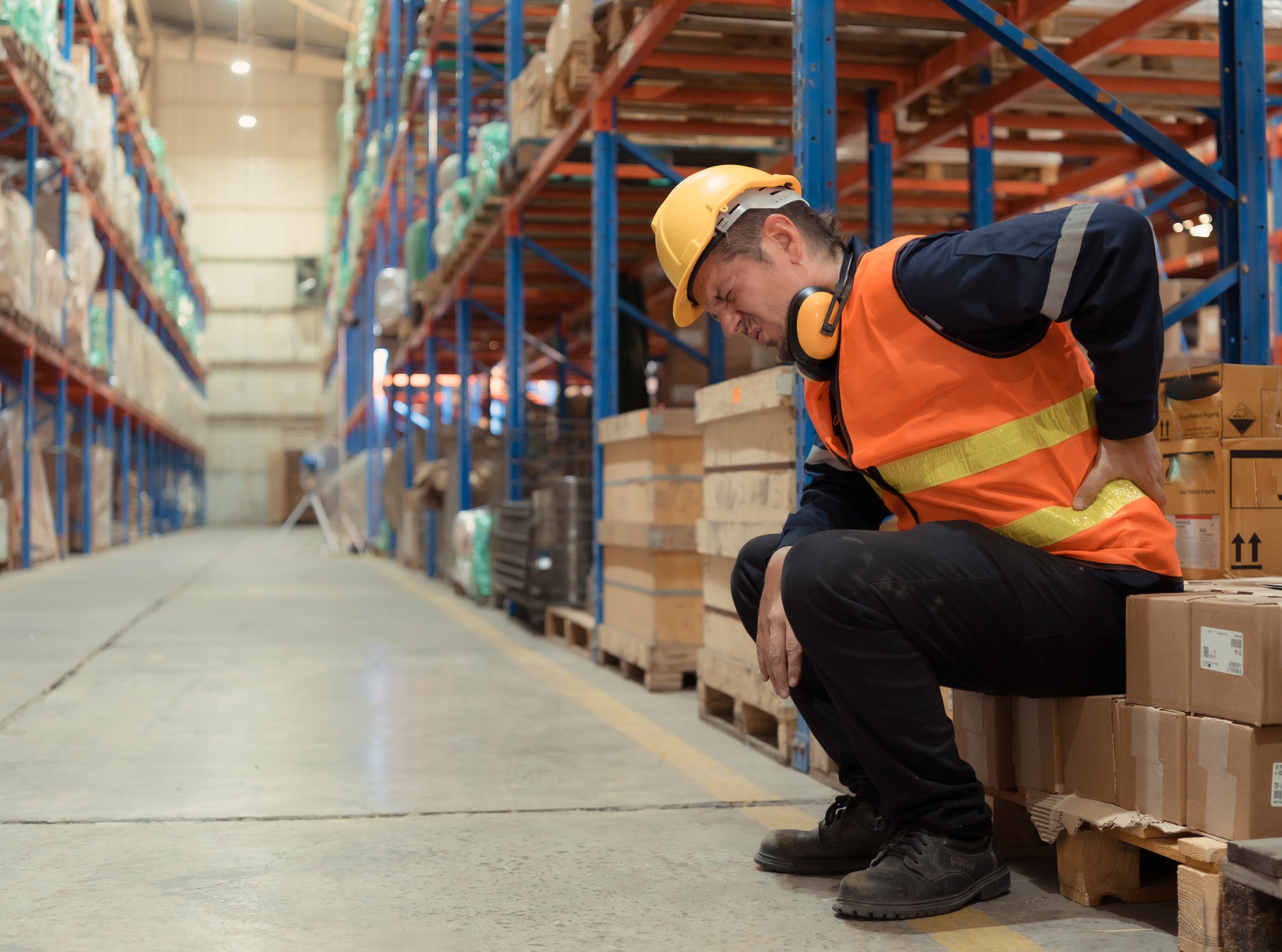 Back pain often occurs with employees who work in warehouses,